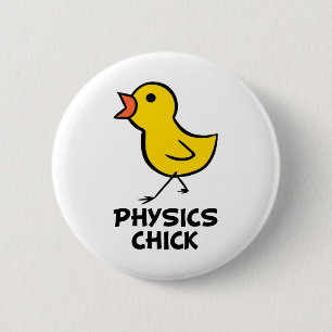 Badge Rond 5 Cm Poussin de physique