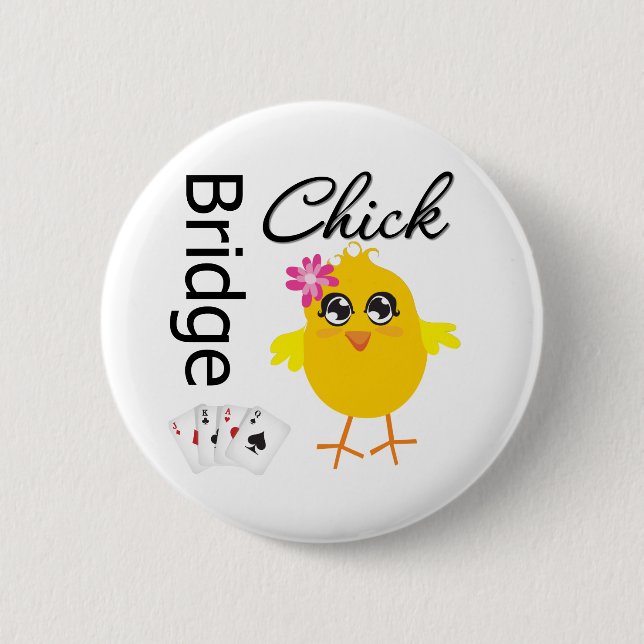 Badge Rond 5 Cm Poussin de pont (Devant)