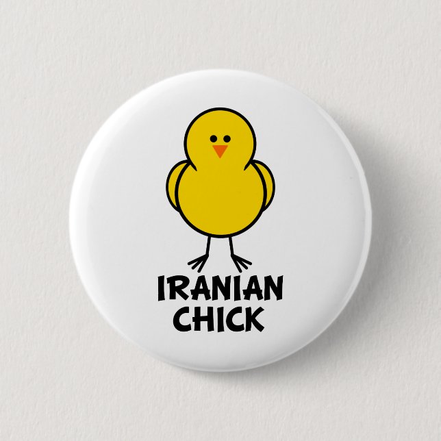 Badge Rond 5 Cm Poussin iranien (Devant)