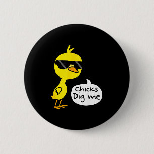 Badge Rond 5 Cm Poussins de Pâques mignons me creusent un t-shirt