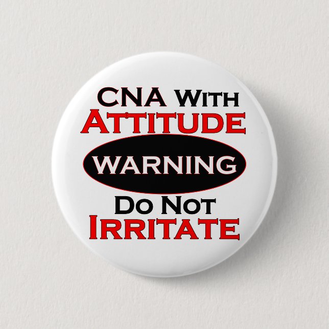 Badge Rond 5 Cm POUVEZ avec l'attitude (Devant)
