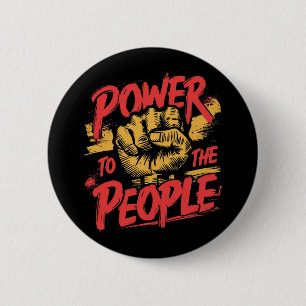 Badge Rond 5 Cm Pouvoir au peuple