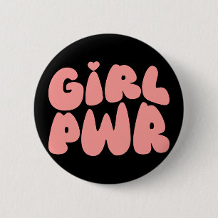Badge Rond 5 Cm Pouvoir Féminin Féministe