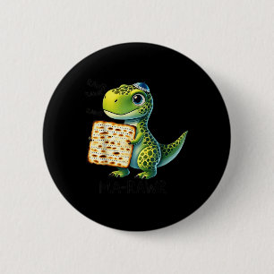 Badge Rond 5 Cm Pover Maror Ma rugissement Dinosaur Drôle Poisson