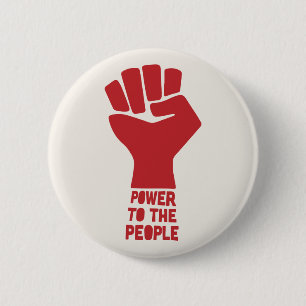 Badge Rond 5 Cm Power to the People