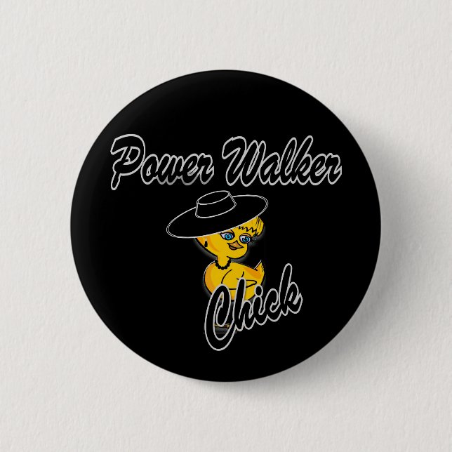 Badge Rond 5 Cm Power Walker Chick #4 (Devant)