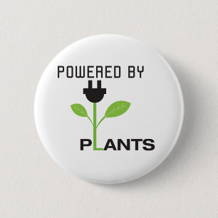 BADGE ROND 5 CM POWERD PAR DES PLANTES