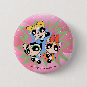 Badge Rond 5 Cm Powerpuff Girls Powfactor