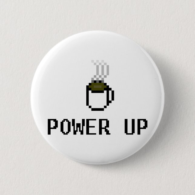 Badge Rond 5 Cm powerup (Devant)