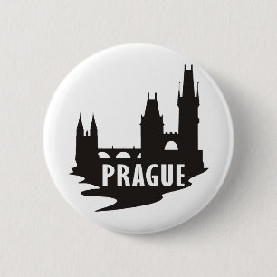 Badge Rond 5 Cm Prague