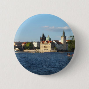 Badge Rond 5 Cm Prague / Praha bouton personnalisé