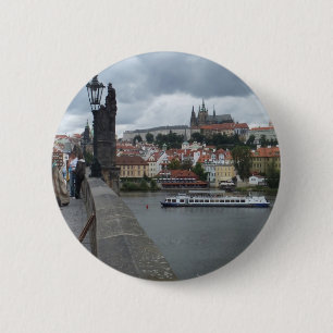 Badge Rond 5 Cm Prague / Praha bouton personnalisé