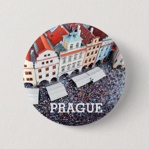 Badge Rond 5 Cm Prague, République tchèque