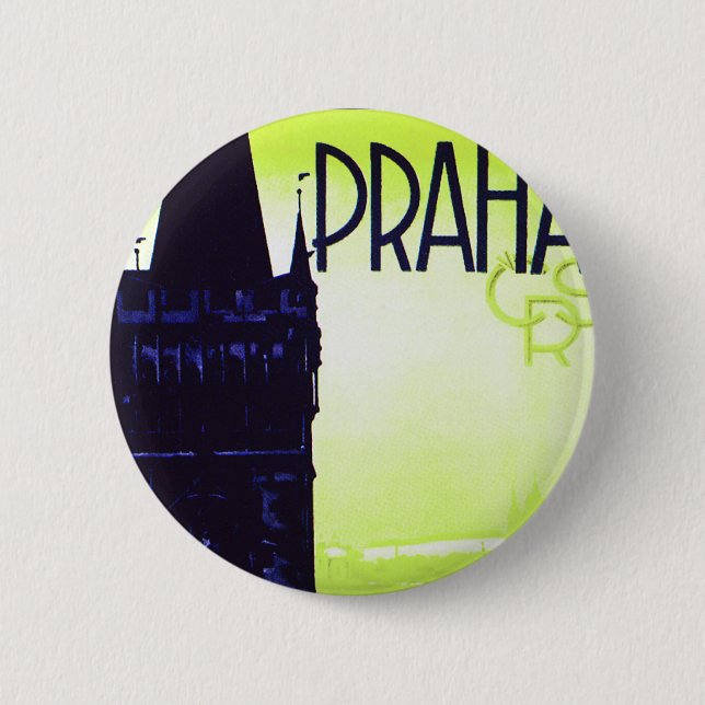 Badge Rond 5 Cm Praha (Devant)