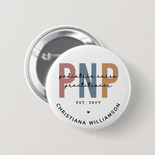 Badge Rond 5 Cm Praticien en soins infirmiers pédiatriques PNP per