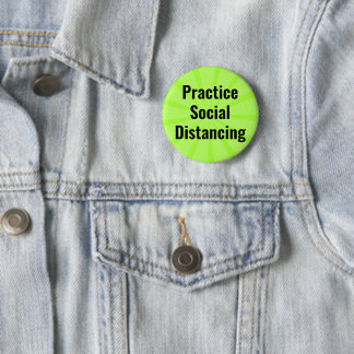 Badge Rond 5 Cm Pratique Distances sociales Hygiène personnelle