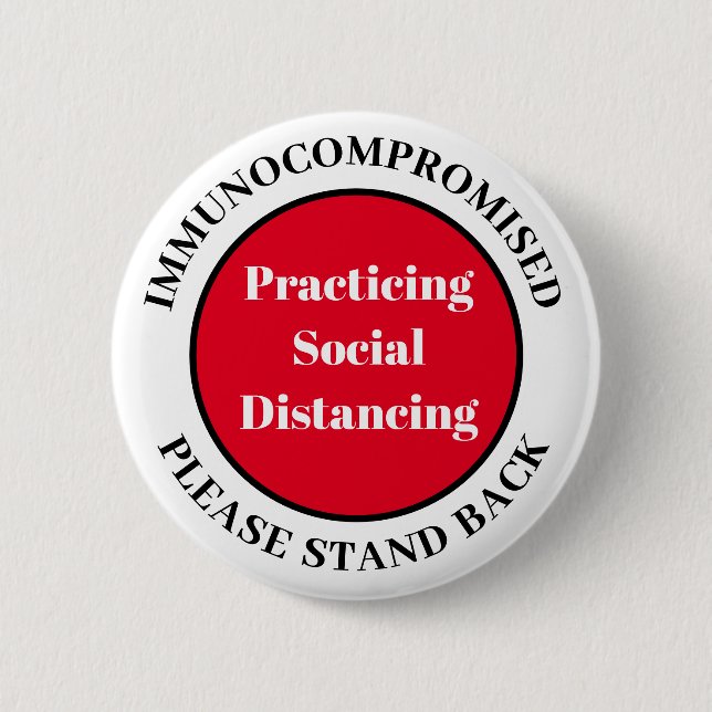 Badge Rond 5 Cm Pratiquer la désorganisation sociale (Devant)
