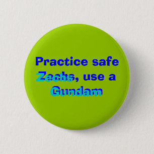 Badge Rond 5 Cm Pratiquez Zechs sûr, employez un Gundam, Gundam,