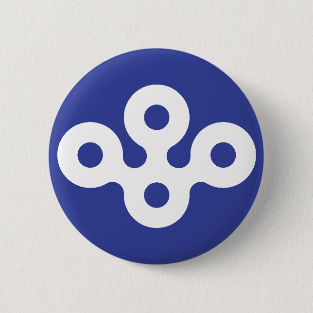 Badge Rond 5 Cm Préfecture d'Osaka, Japon (Devant)