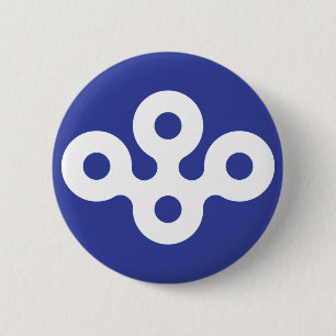 Badge Rond 5 Cm Préfecture d'Osaka, Japon