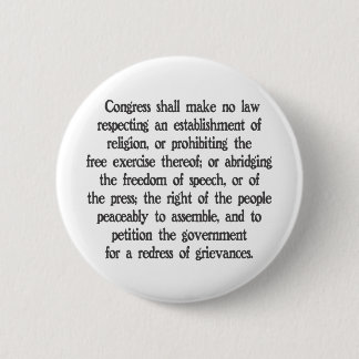 Badge Rond 5 Cm Premier amendement