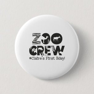 Badge Rond 5 Cm Premier anniversaire de Claire