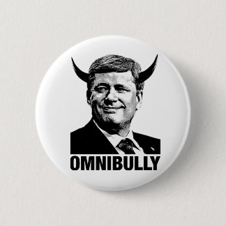 Badge Rond 5 Cm Premier ministre canadien Stephen Harper -