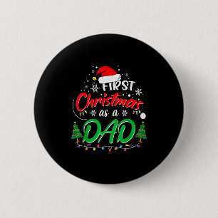 Badge Rond 5 Cm Premier Noël en tant que papa Nouveau papa 1er Noë