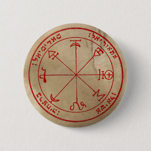 Badge Rond 5 Cm Premier pentagramme de Mars