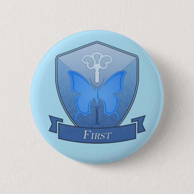 Badge Rond 5 Cm Première - Épinette de l'école Mt. Calibeen (Devant)