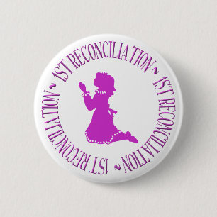 Badge Rond 5 Cm Première réconciliation - Première confession (