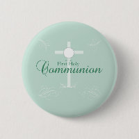 Première Sainte Communion, écriture en vert doux