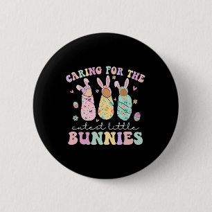 Badge Rond 5 Cm Prendre Soin Des Petits Bunnies Les Plus Cuttes Ni