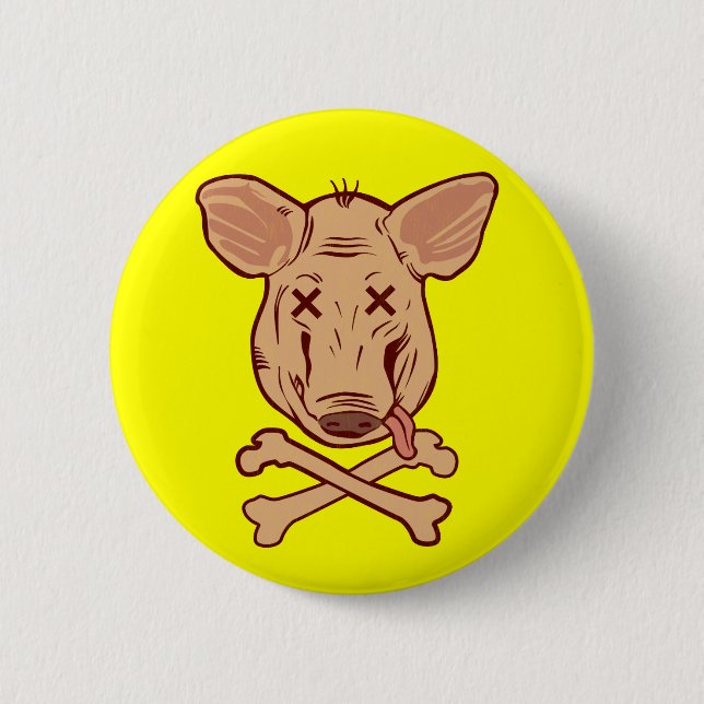 Badge Rond 5 Cm Prenez garde de h1n1 (Devant)