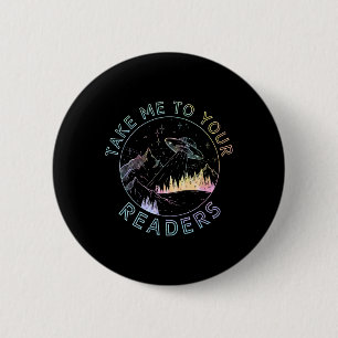 Badge Rond 5 Cm Prenez la bibliothèque de professeur de lecture en