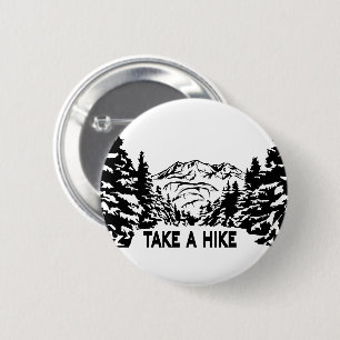 Badge Rond 5 Cm Prenez une citation Hippique paysage montagnard mo