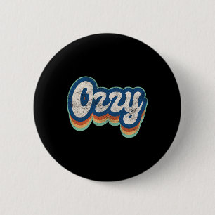 Badge Rond 5 Cm Prénom Ozzy Boy Style Vintage les années 70 80s Pe
