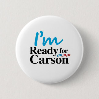 Badge Rond 5 Cm Préparez pour Carson 2016