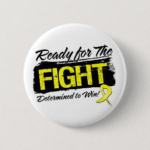 Badge Rond 5 Cm Préparez pour le Cancer de sarcome de combat