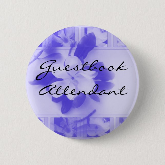 Badge Rond 5 Cm Préposé de Guestbook (Devant)