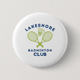 Badge Rond 5 Cm Preppy Lakeshore Badminton Club Cute Graphic