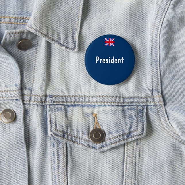 Badge Rond 5 Cm Président (En situation)