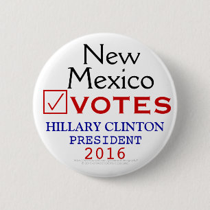 Badge Rond 5 Cm Président 2016 de Hillary Clinton de vote du