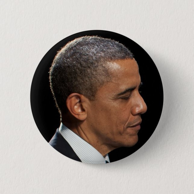 Badge Rond 5 Cm Président Barack Obama (Devant)
