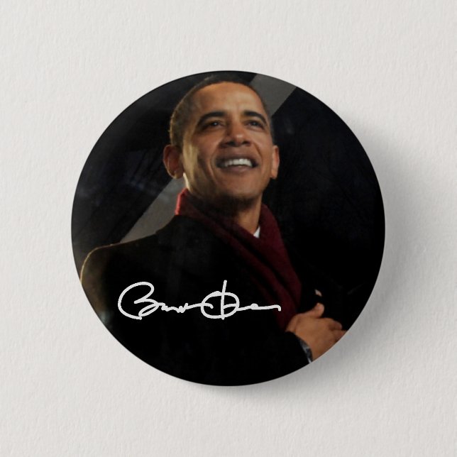 Badge Rond 5 Cm Président Barack Obama (Devant)