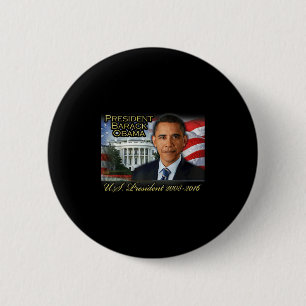 Badge Rond 5 Cm Président Barack Obama 2008-2016 Président des Éta