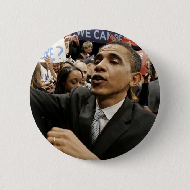 Badge Rond 5 Cm President Barack Obama Buttons Pins (Devant)