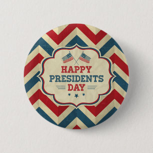 Badge Rond 5 Cm président chevron
