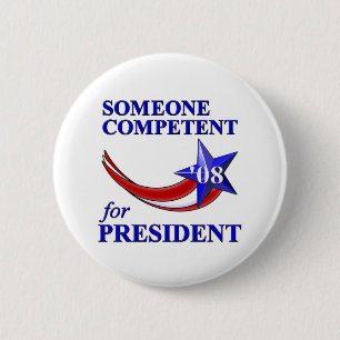 Badge Rond 5 Cm Président compétent