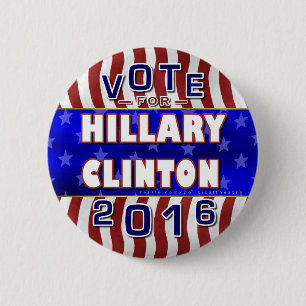 Badge Rond 5 Cm Président de Hillary Clinton élection 2016
